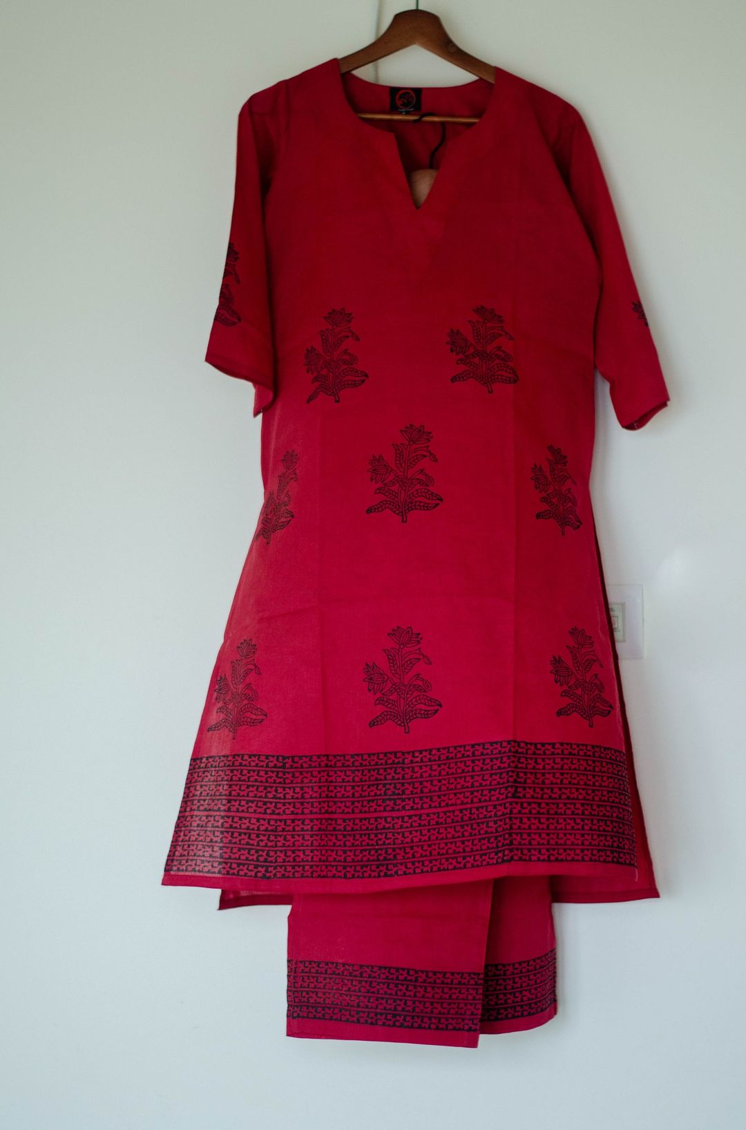 MAROON KURTA SET