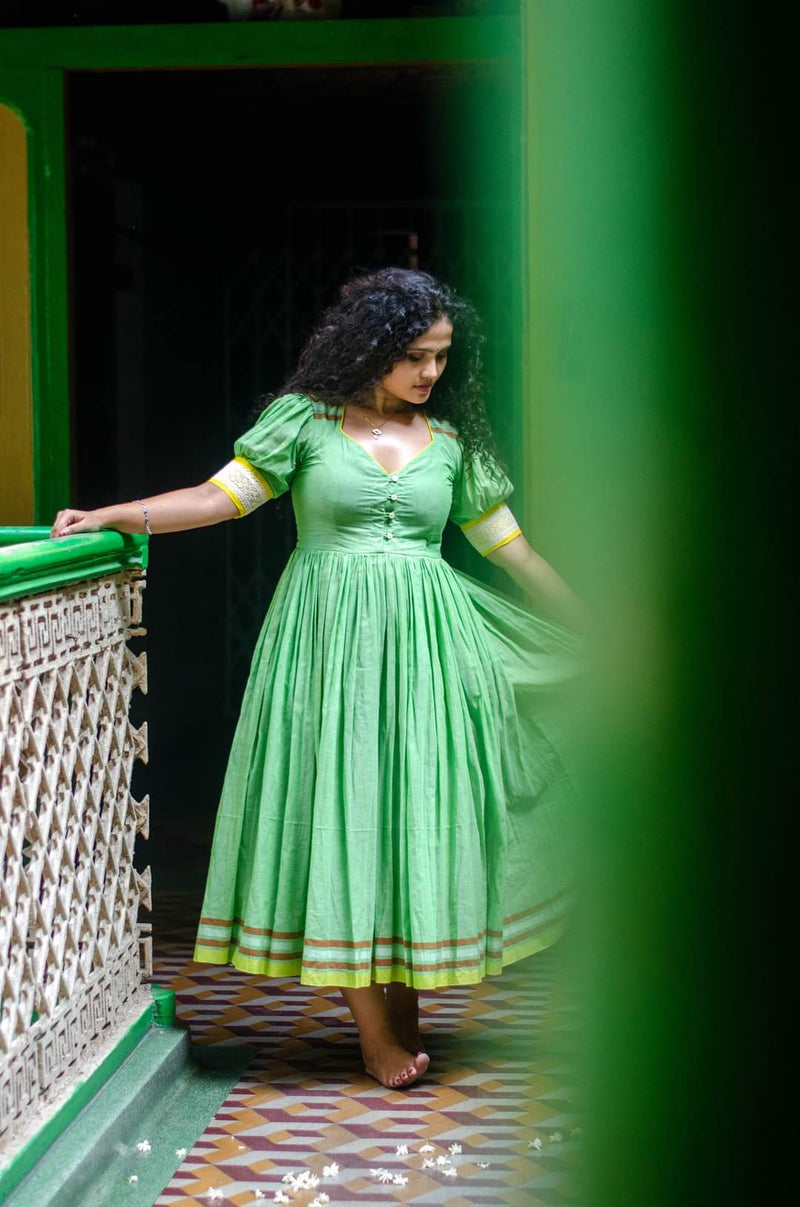 Aadrita Dress Green