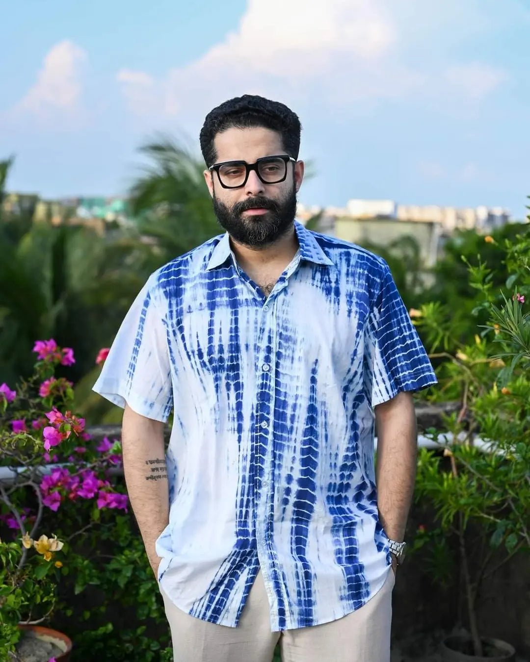 BAARISH TIE DYE COTTON SHIRT