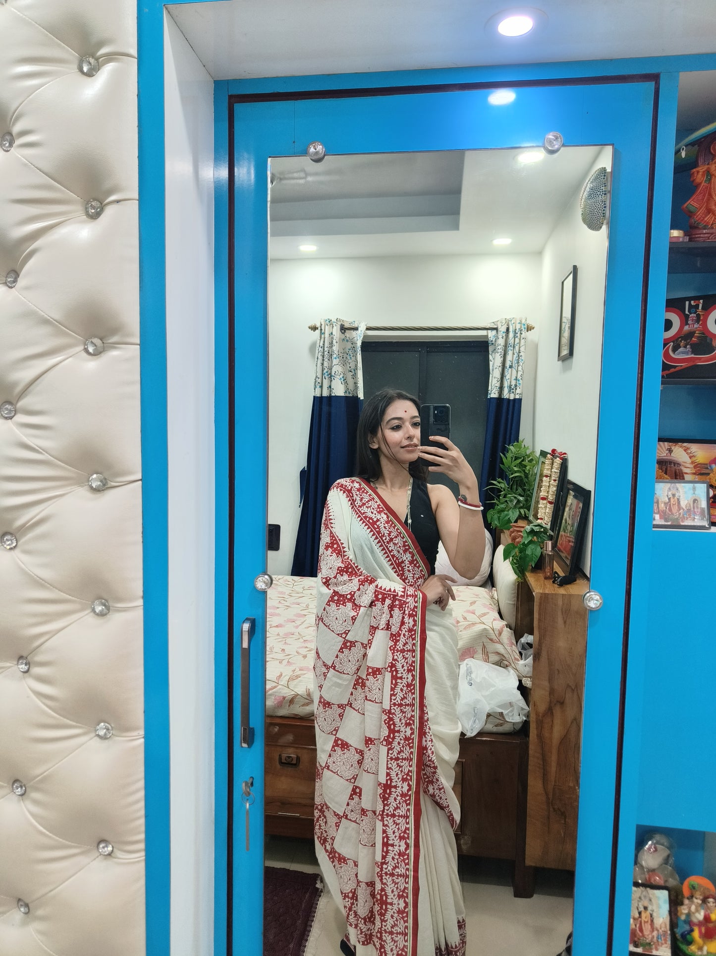 BULBULI BLOCK PRINTED SAREE