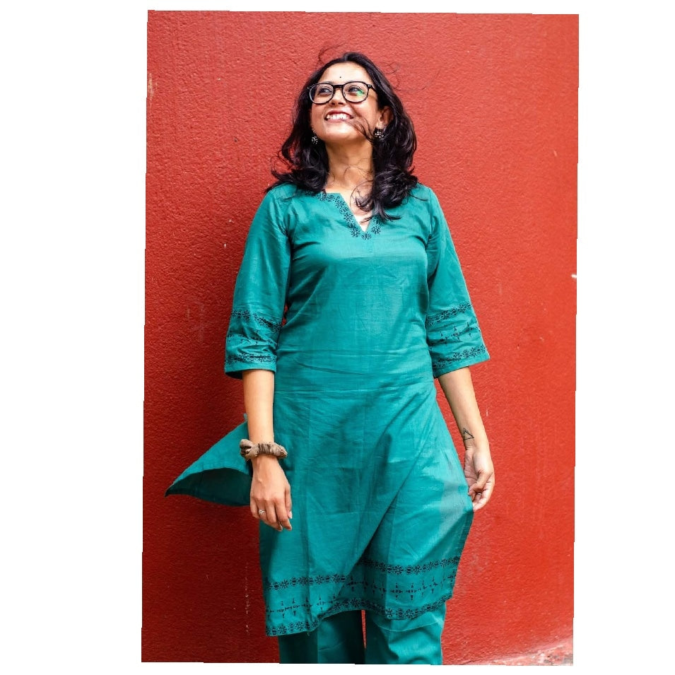 Paata Green Kurta Set