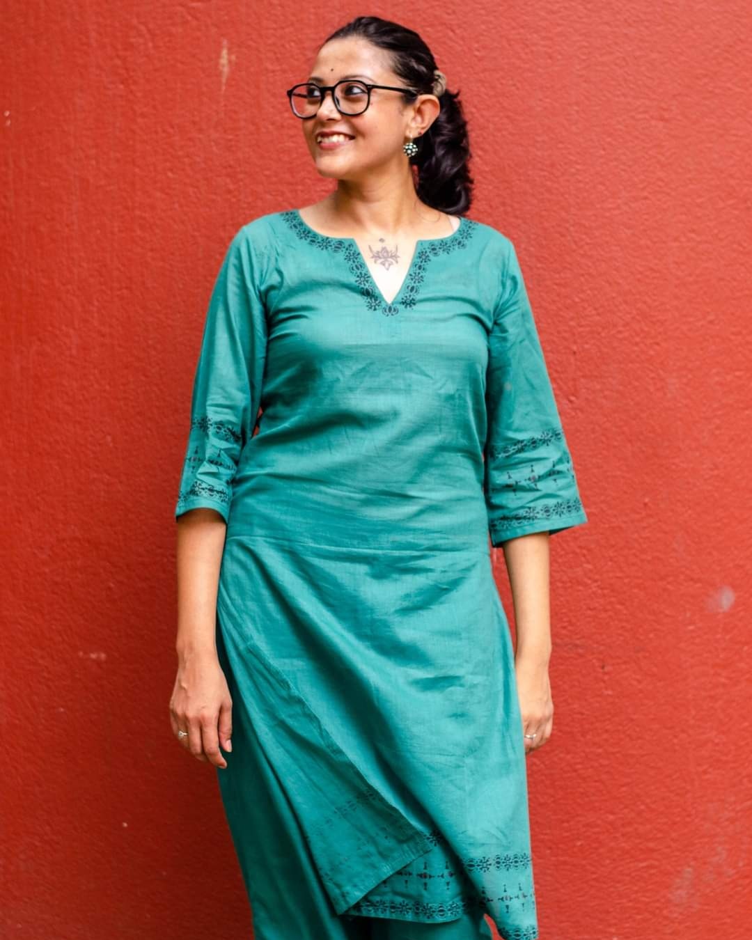 Paata Green Kurta Set