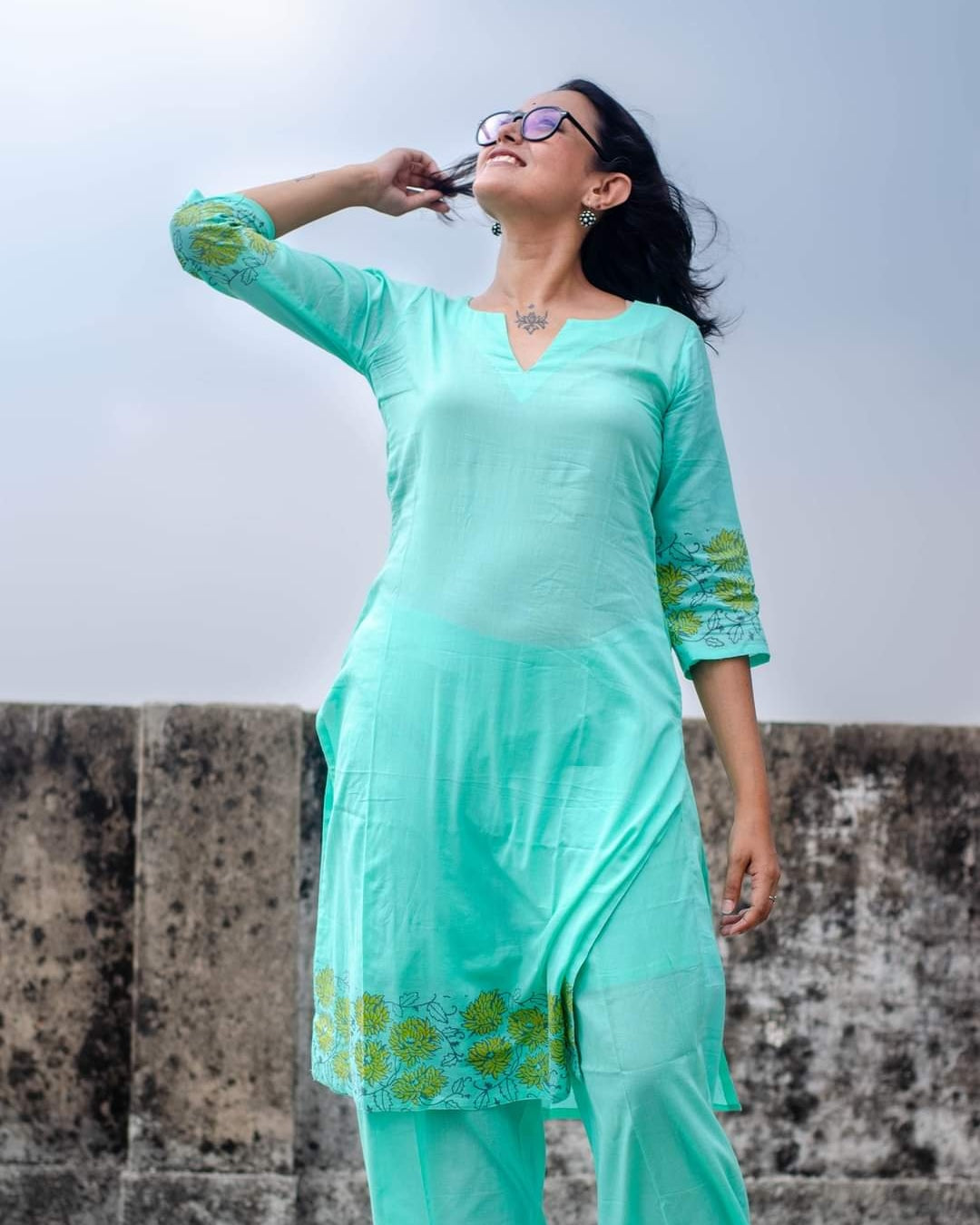 Sea Green Kurta Set