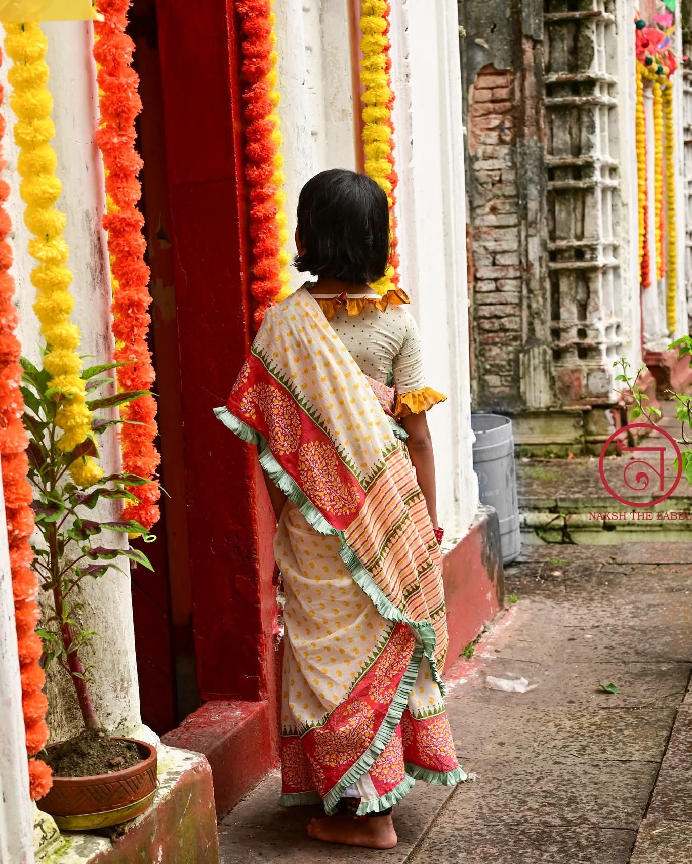AMRAPALI BLOCK PRINTED KIDS SAREE