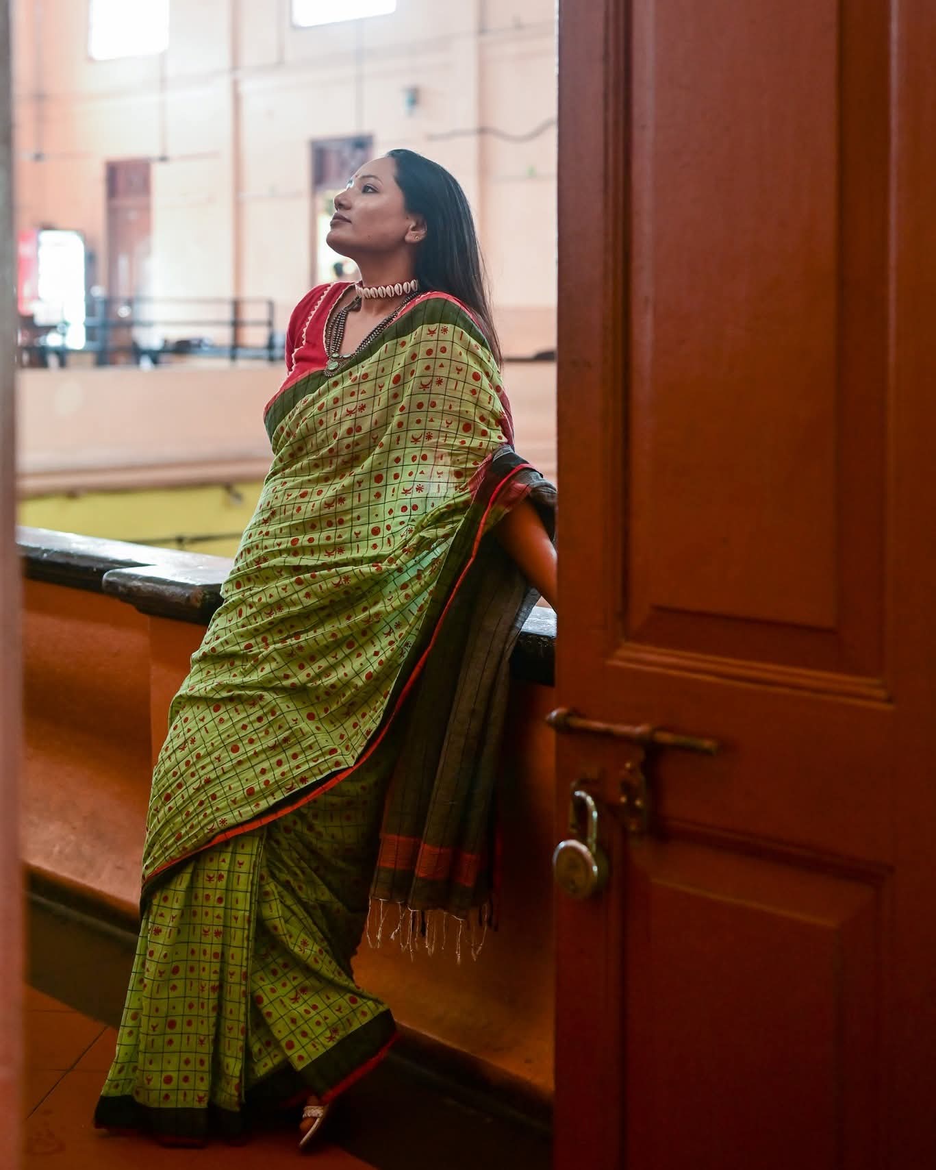 BINDIS OF INDIA 004 - HAND BLOCK PRINTED SAREE