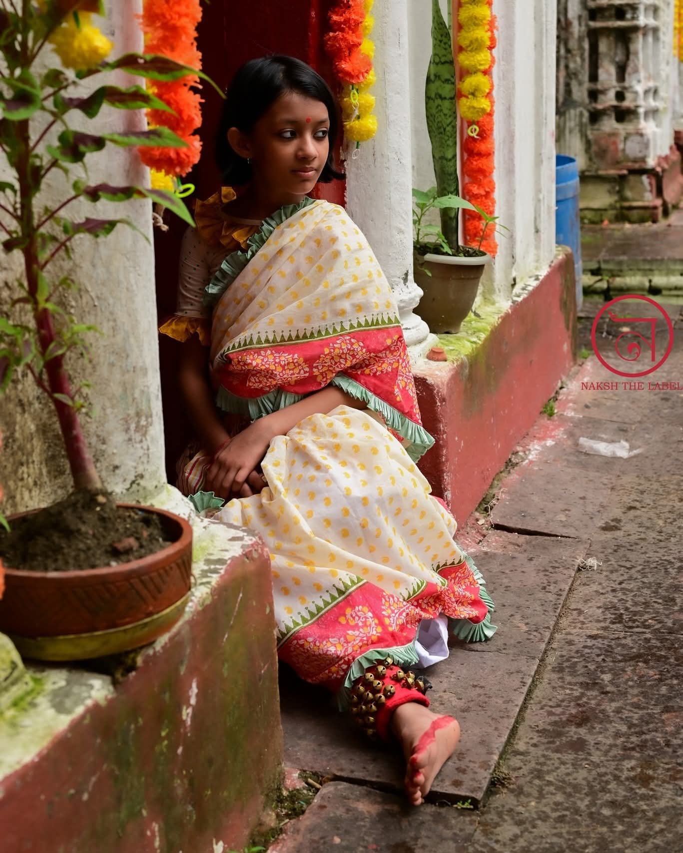 AMRAPALI BLOCK PRINTED KIDS SAREE