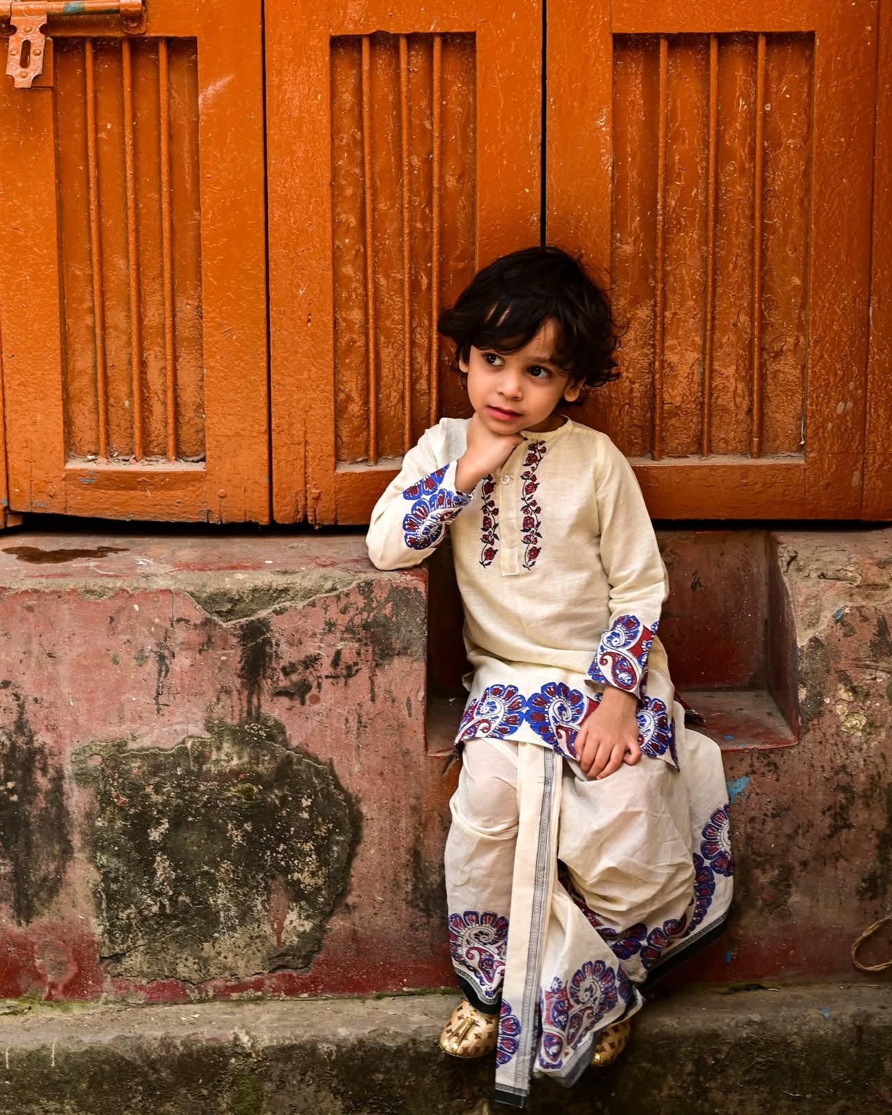 MORNI KIDS KURTA-DHUTI SET