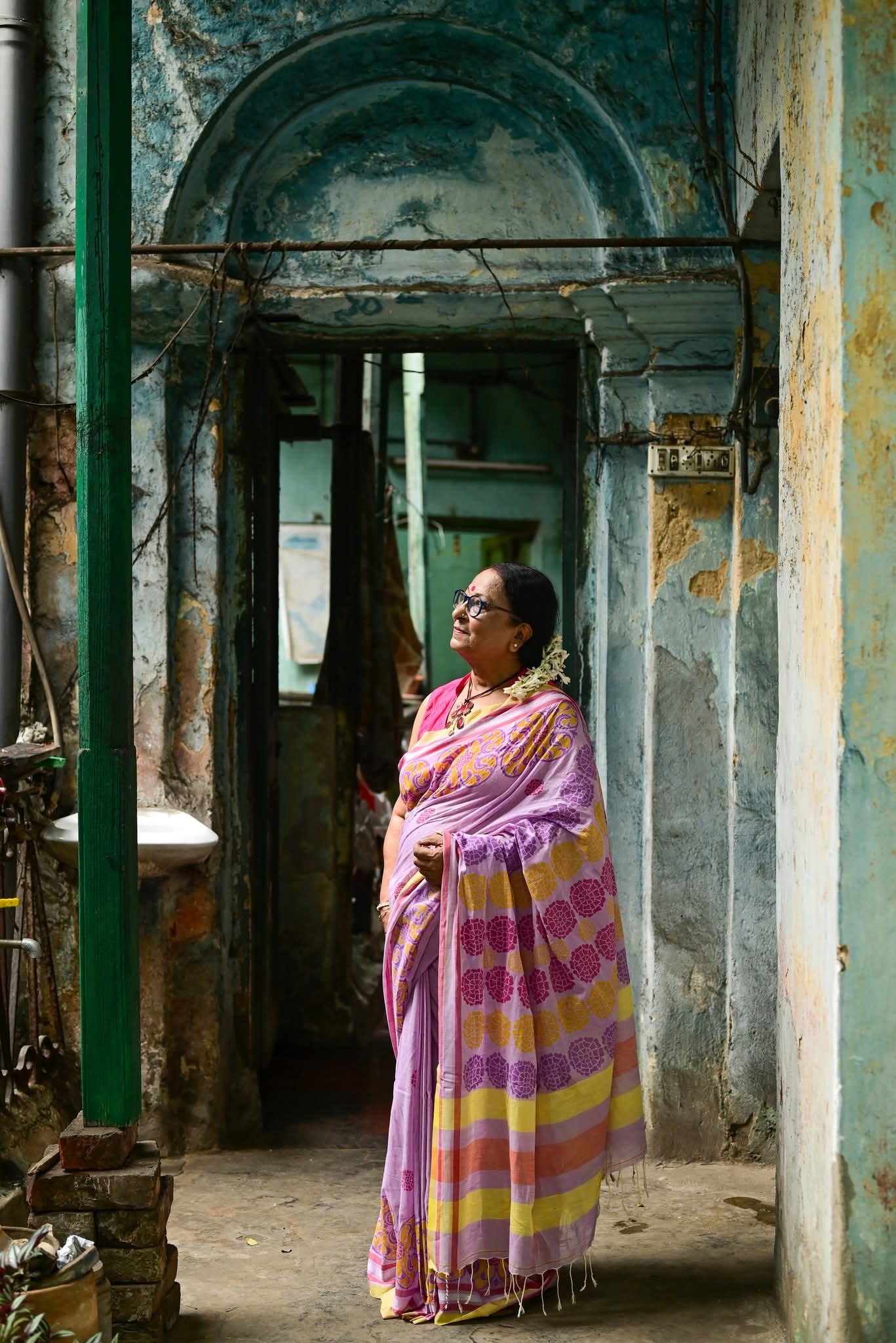 PINK GENDA PHOOL SAREE