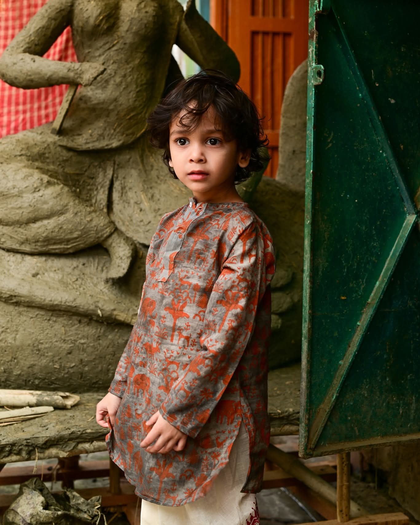 JUNGLE KIDS KURTA-DHUTI SET