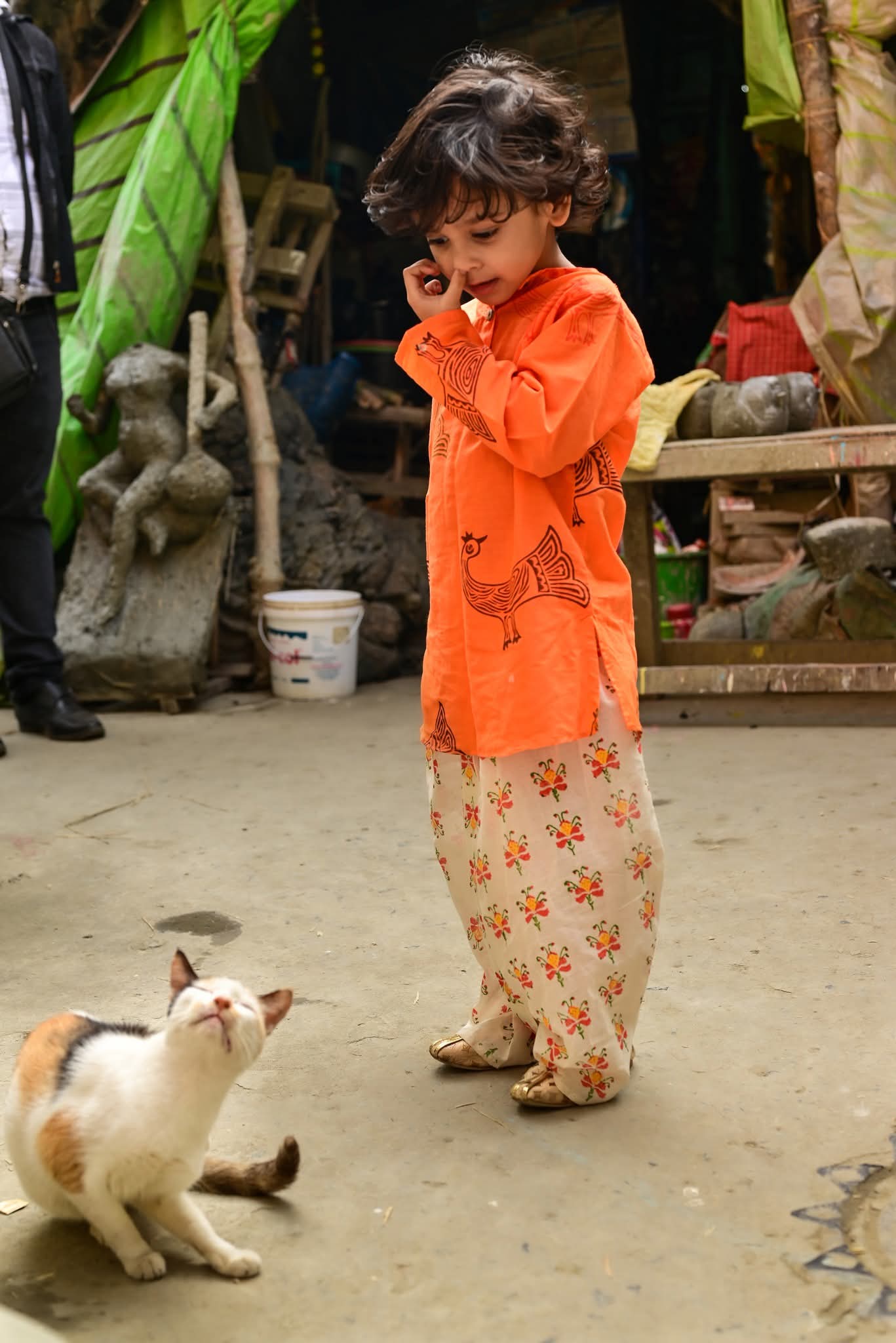 OCHIN PAKHI KIDS KURTA-KRISHNOCHURA DHUTI SET