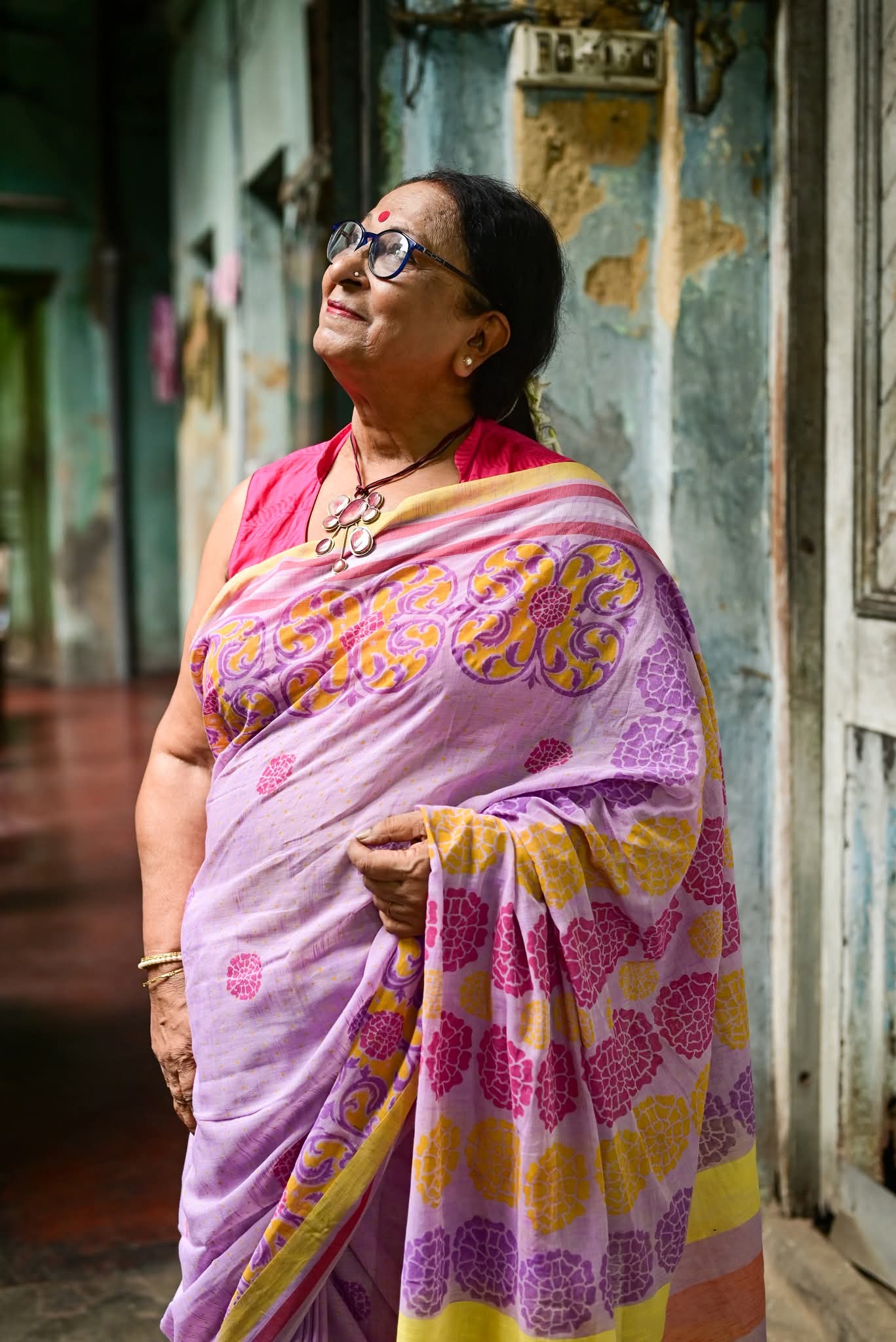 PINK GENDA PHOOL SAREE