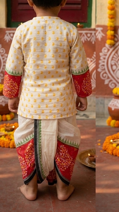 AMRAPALI KIDS KURTA-DHUTI SET