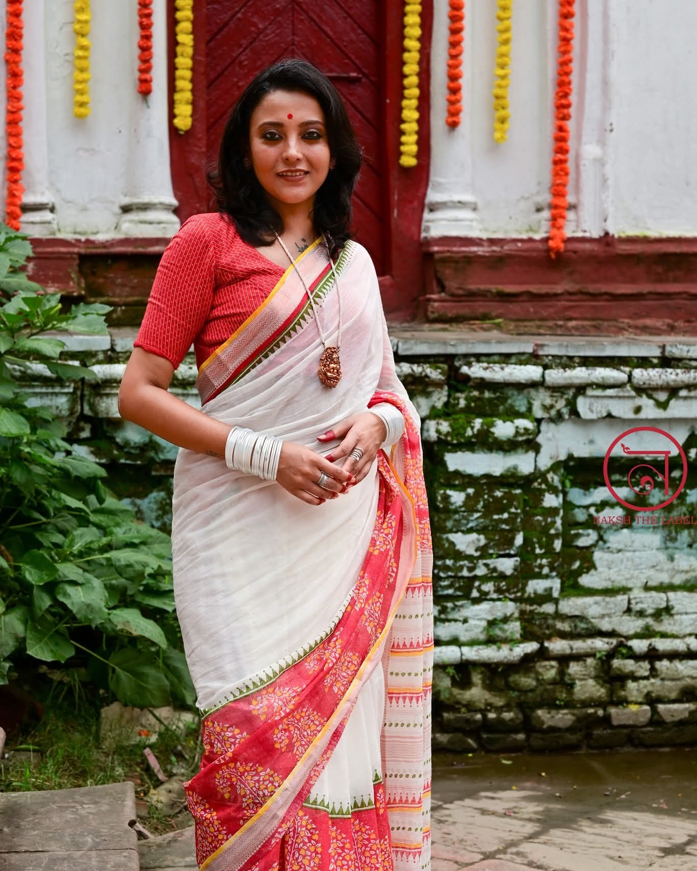 AMRAPALI HAND BLOCK PRINTED COTTON SAREE