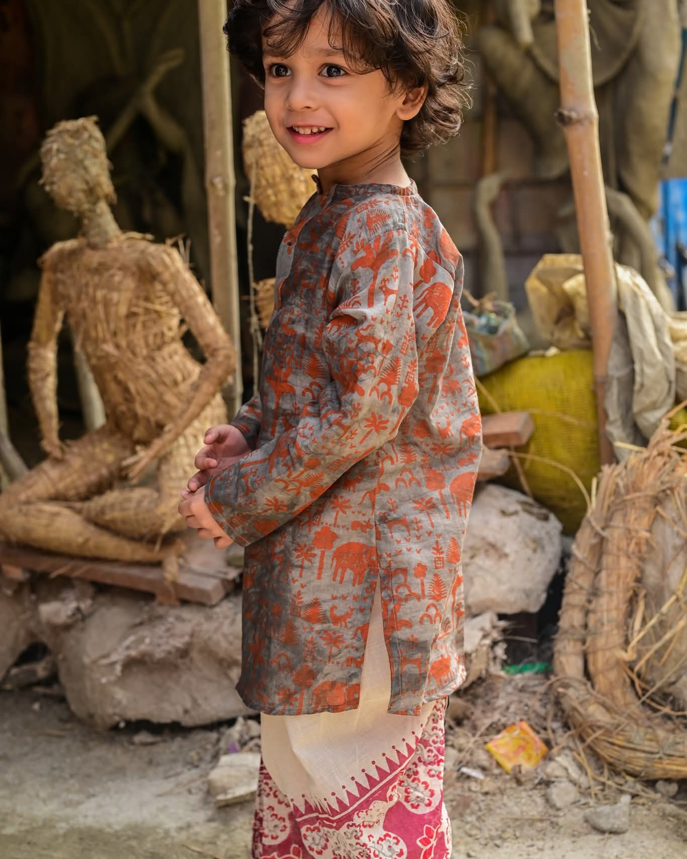 JUNGLE KIDS KURTA-DHUTI SET