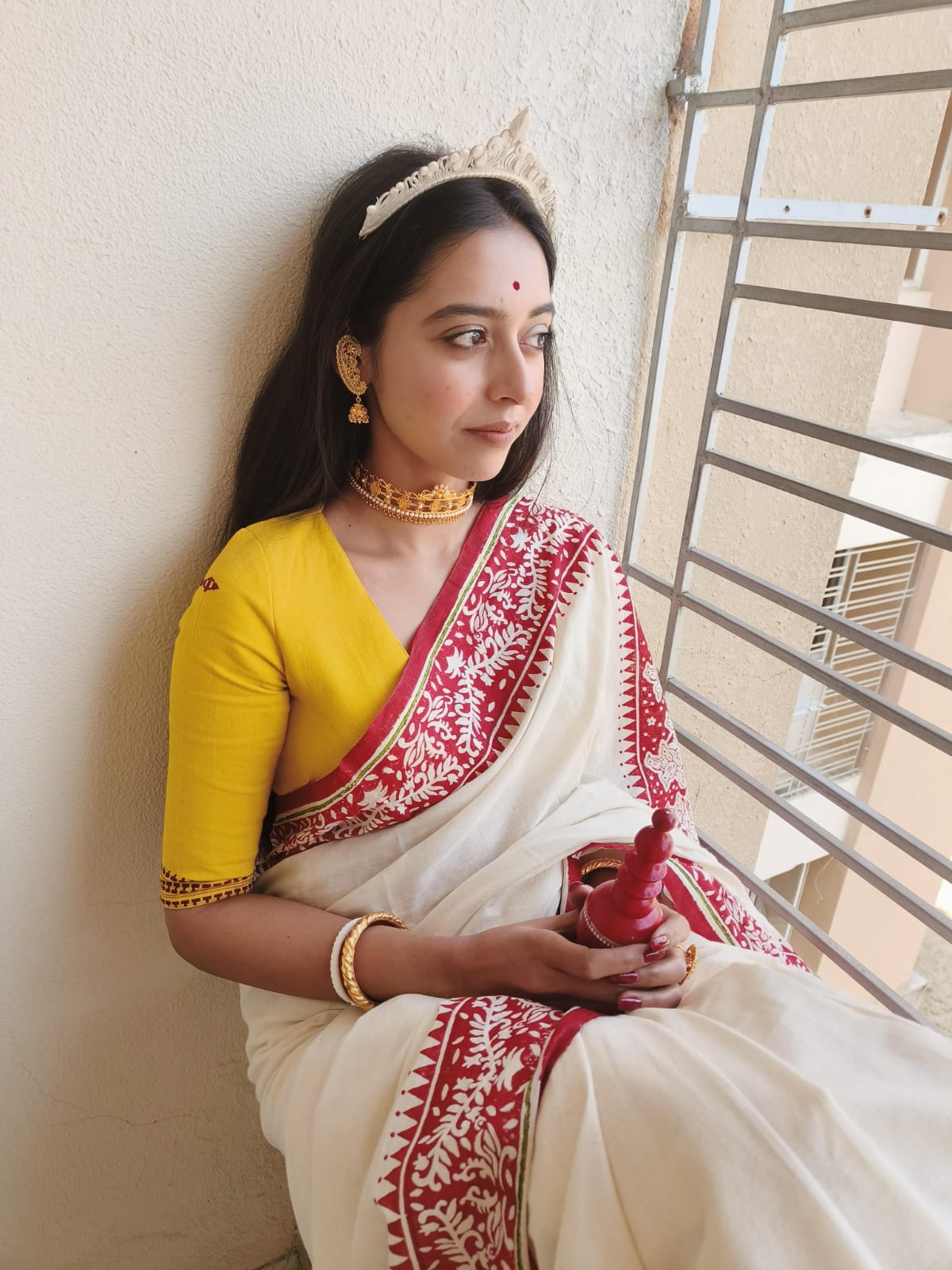 BULBULI BLOCK PRINTED SAREE