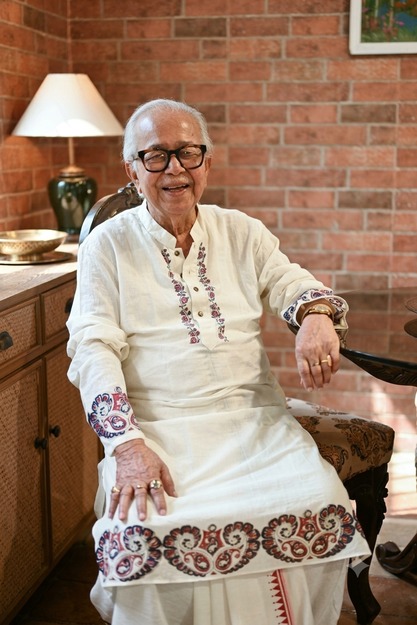 MORNI BLOCK PRINTED COTTON KURTA