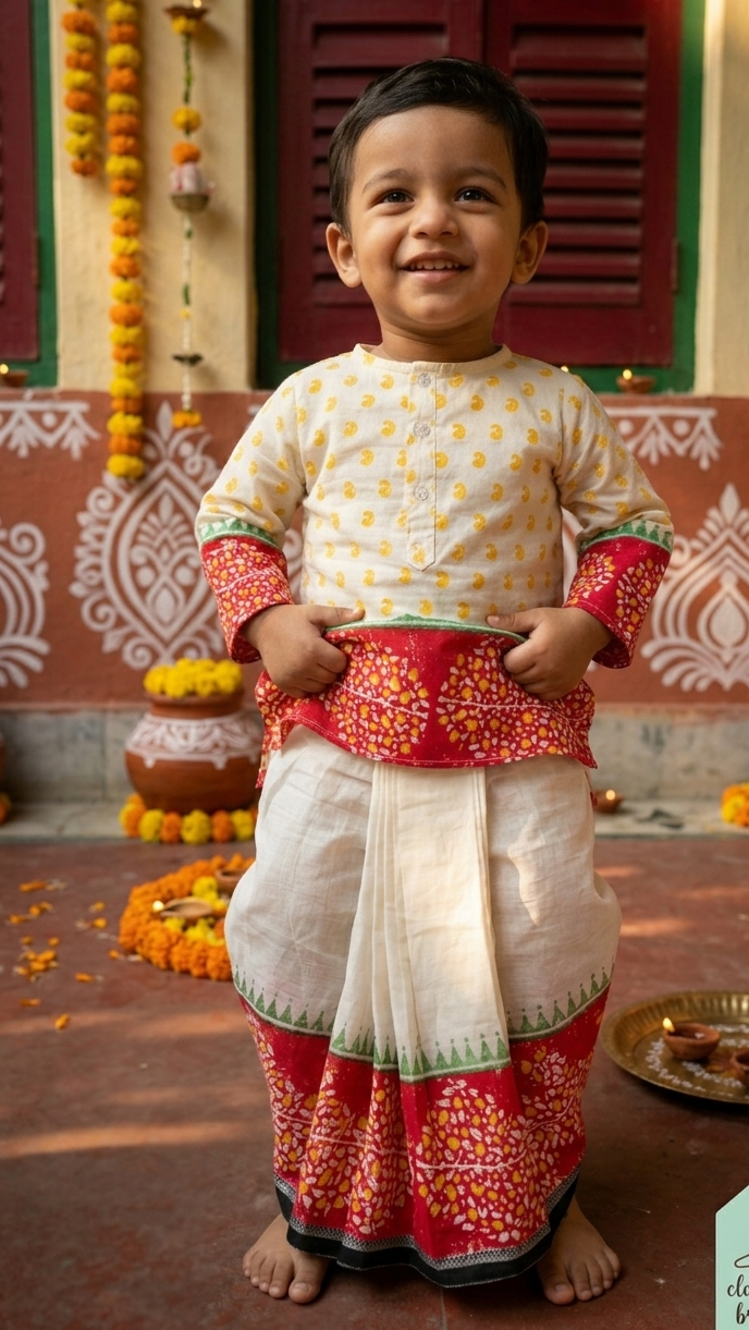 AMRAPALI KIDS KURTA-DHUTI SET