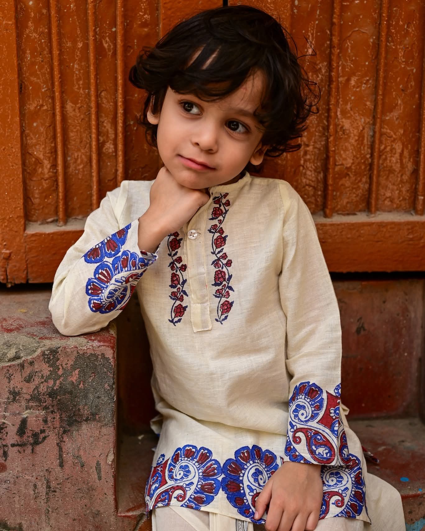 MORNI KIDS KURTA-DHUTI SET