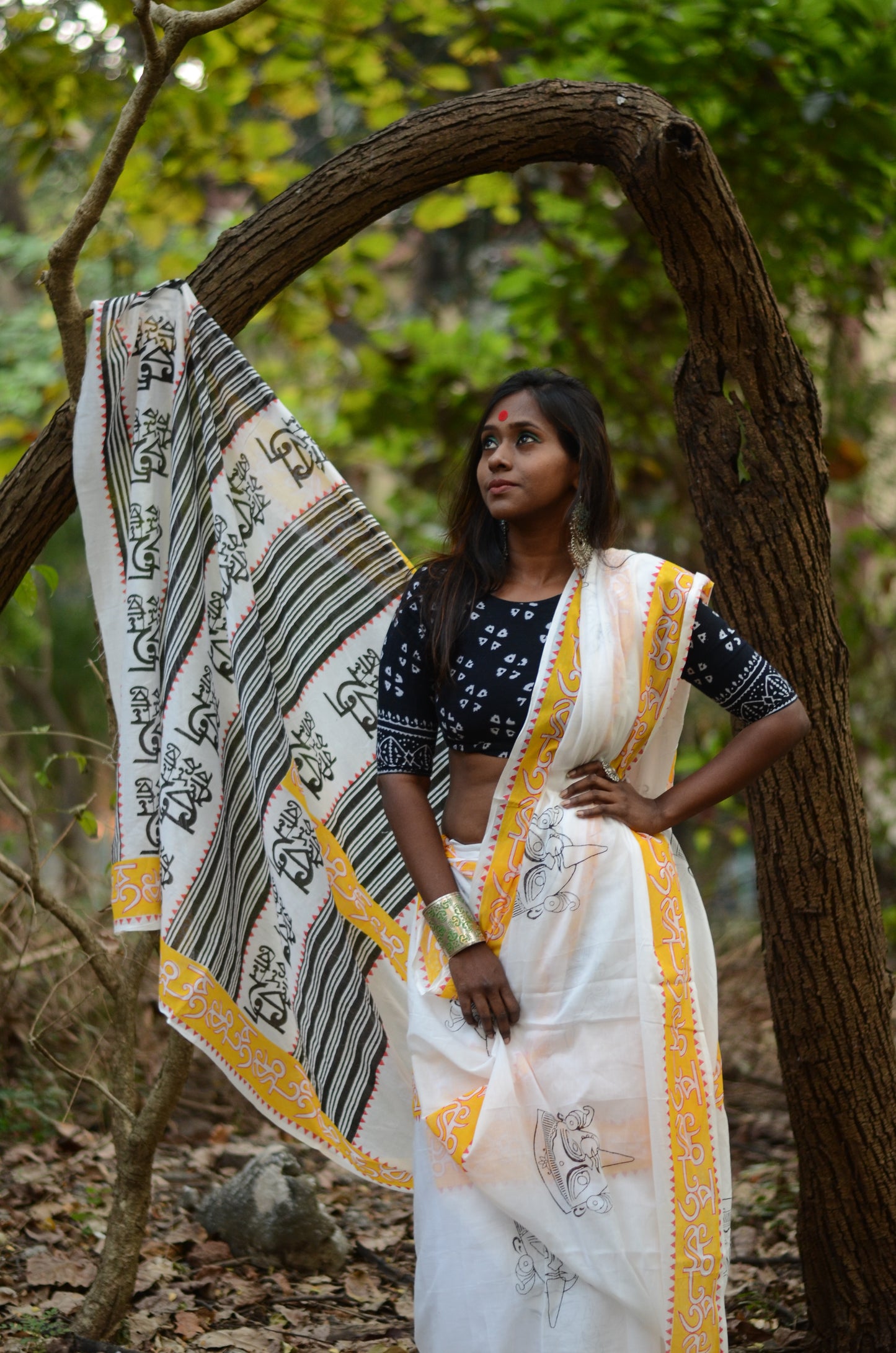 KAALI IN KOLKATA 002 - MULMUL COTTON SAREE