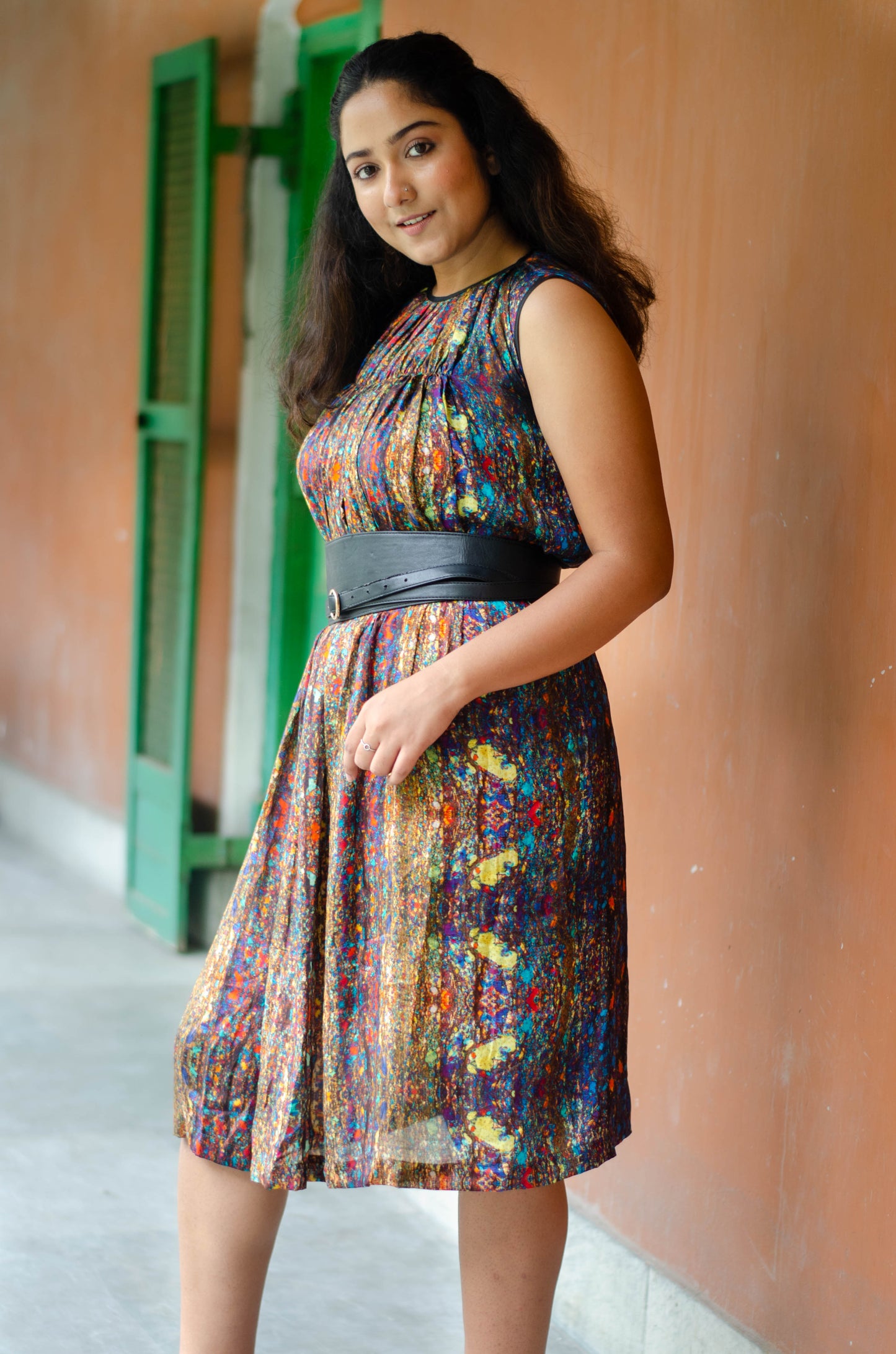 KHUDA  COTTON SILK DRESS