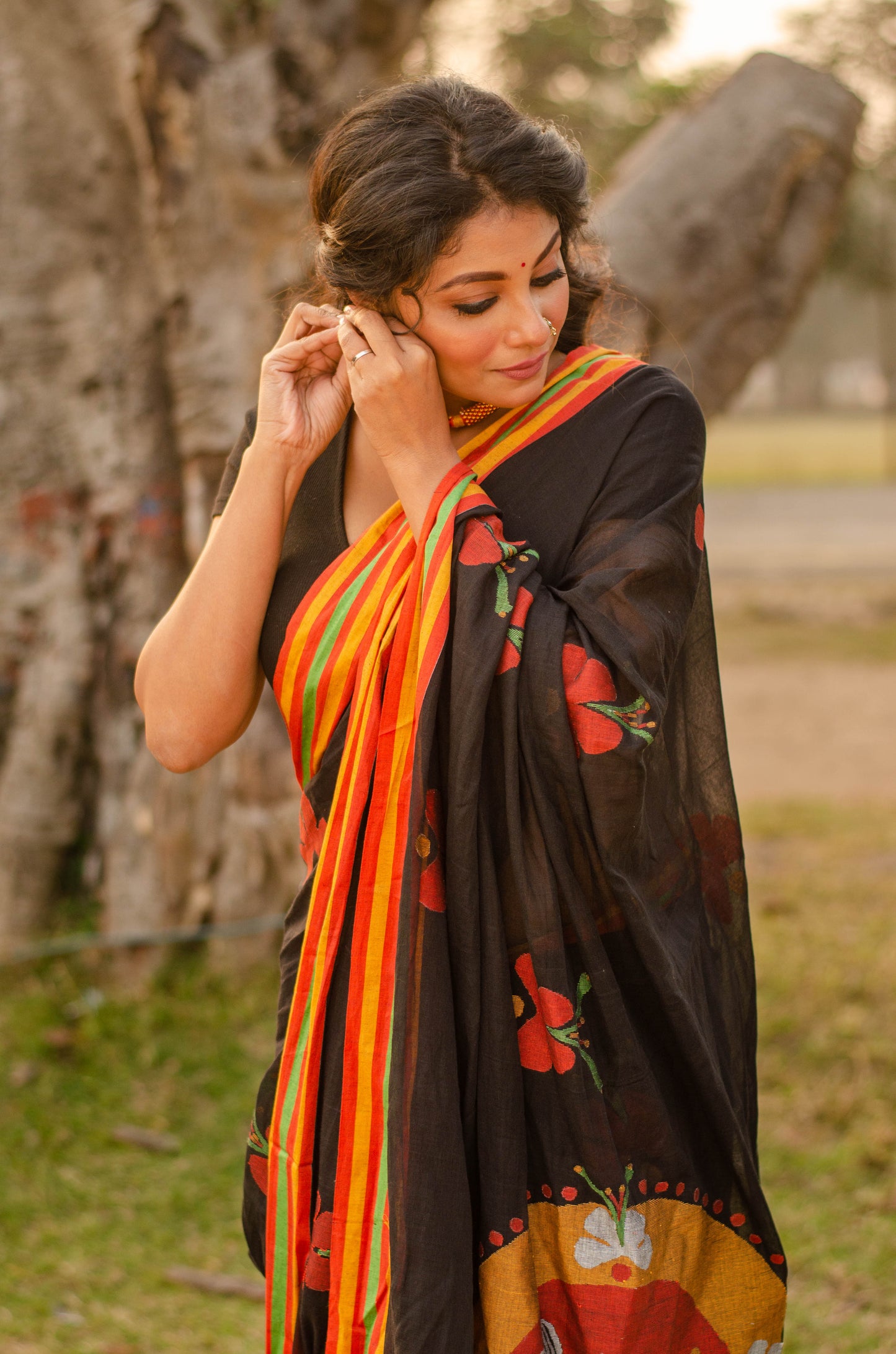 TATTVA HANDWOVEN JAMDANI SAREE 001