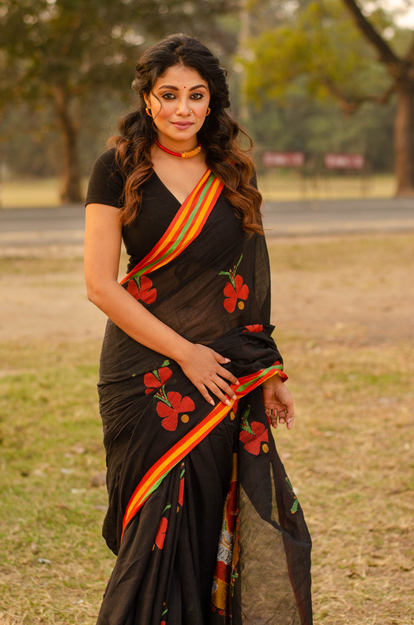 TATTVA HANDWOVEN JAMDANI SAREE 001