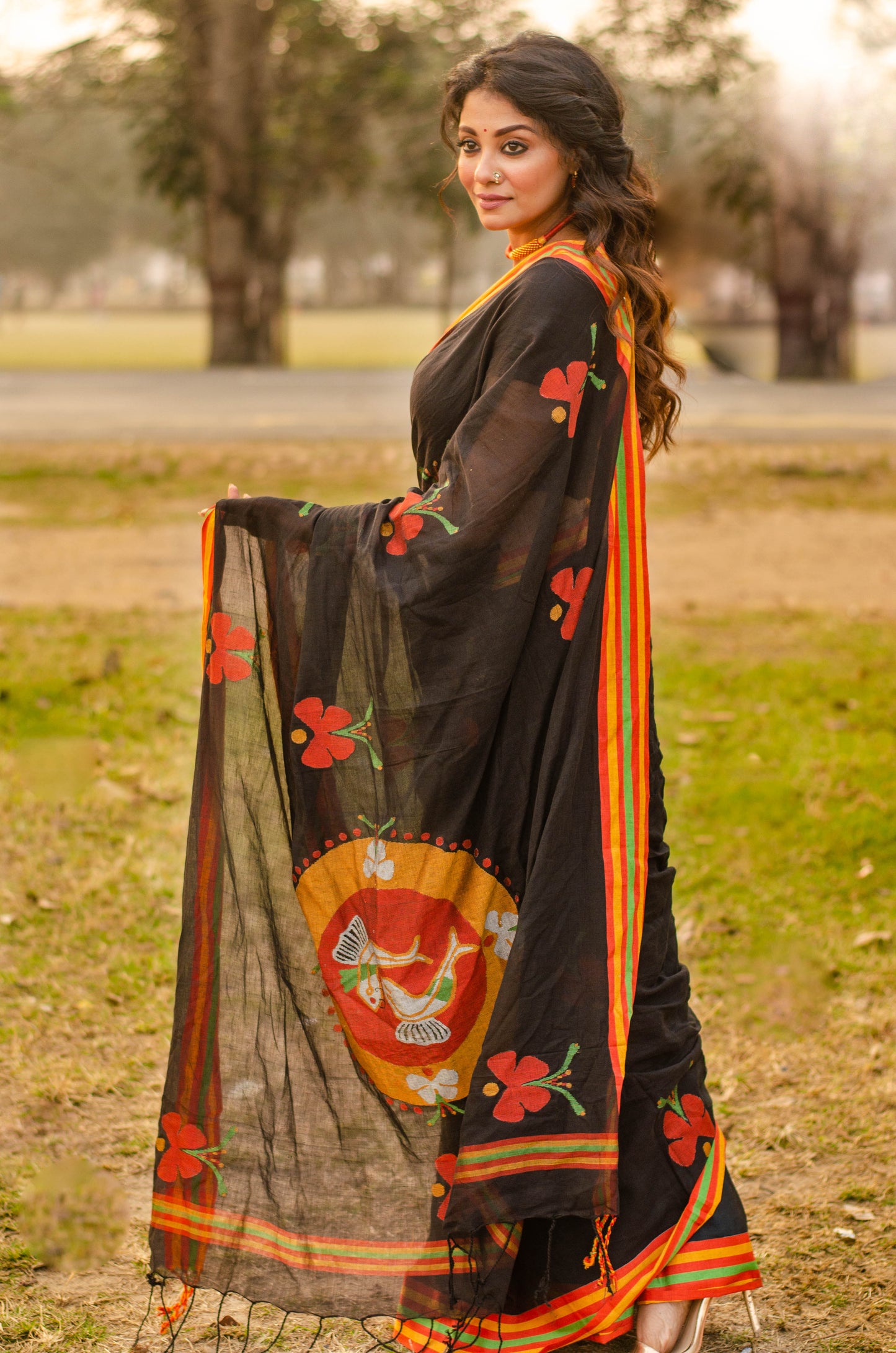 TATTVA HANDWOVEN JAMDANI SAREE 001