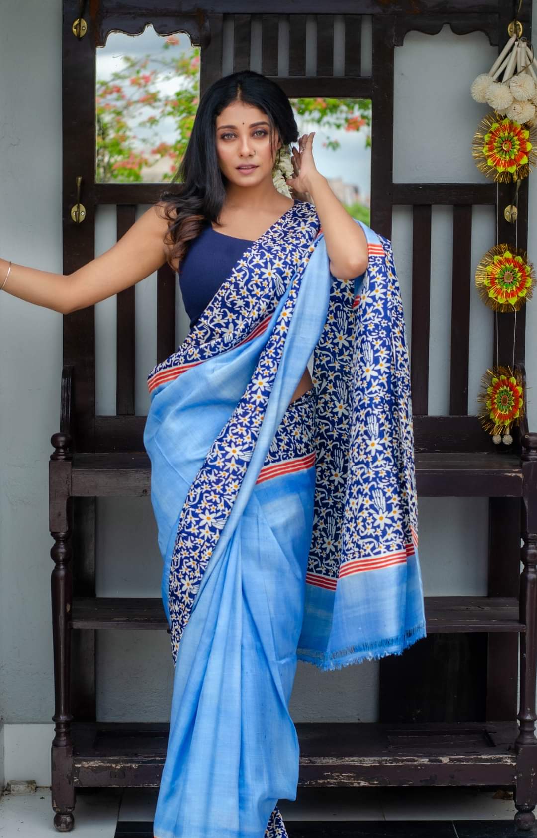 Rajanigandha Phool Silk Saree 001