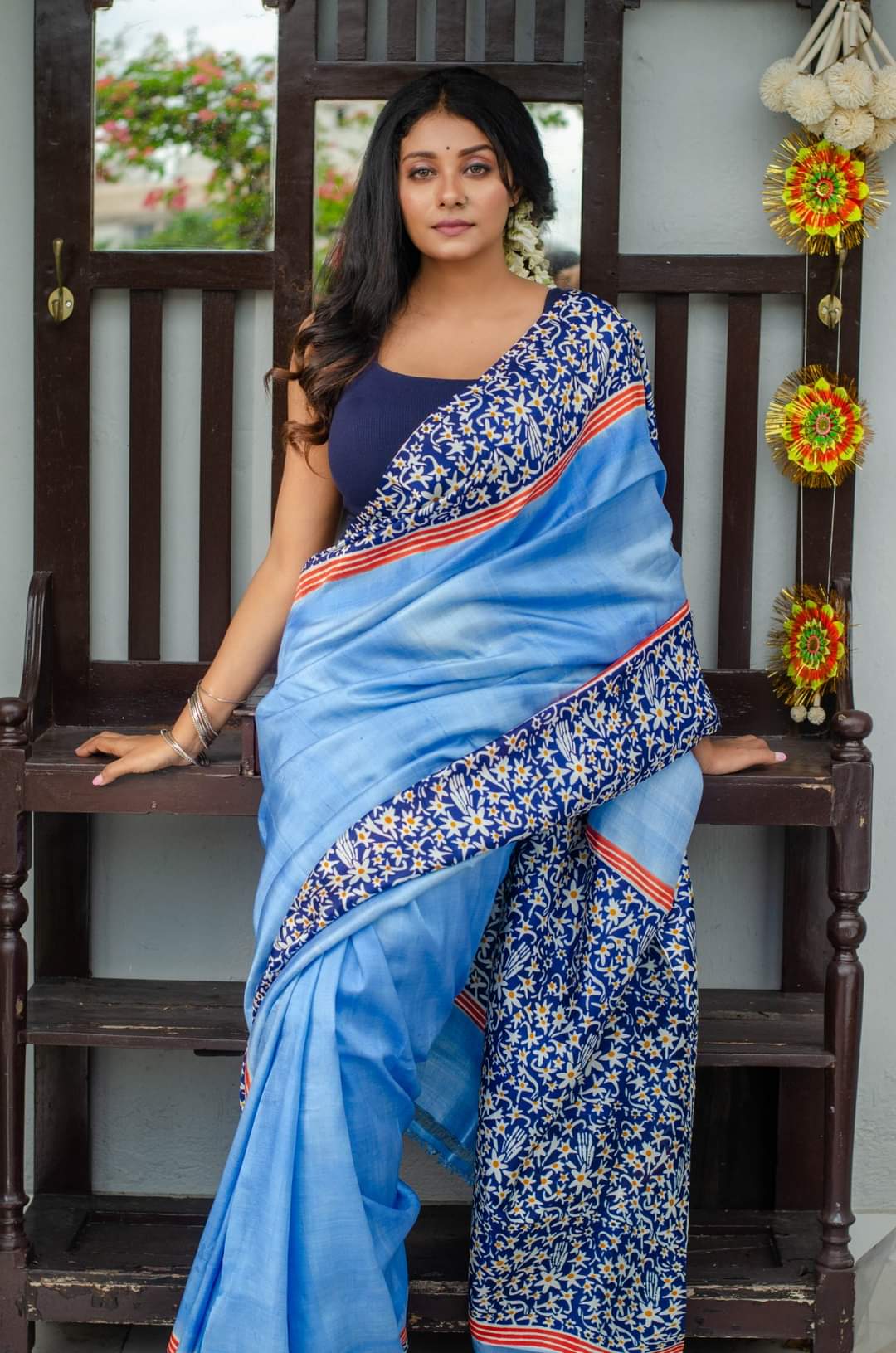 Rajanigandha Phool Silk Saree 001