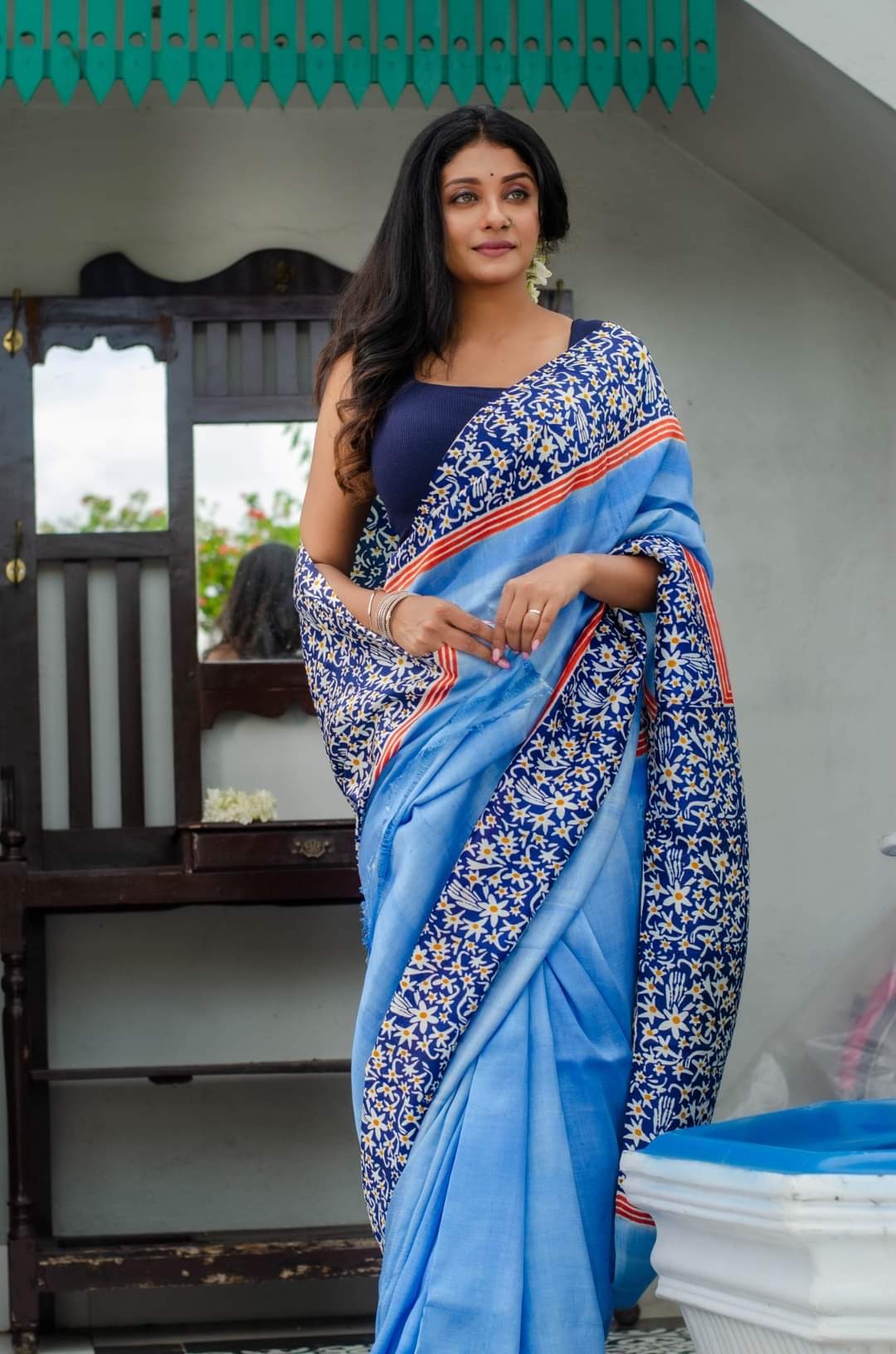 Rajanigandha Phool Silk Saree 001