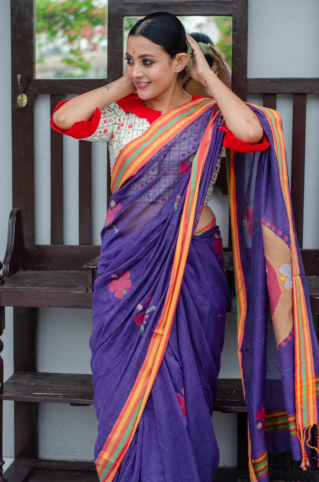 TATTVA HANDWOVEN JAMDANI SAREE 002