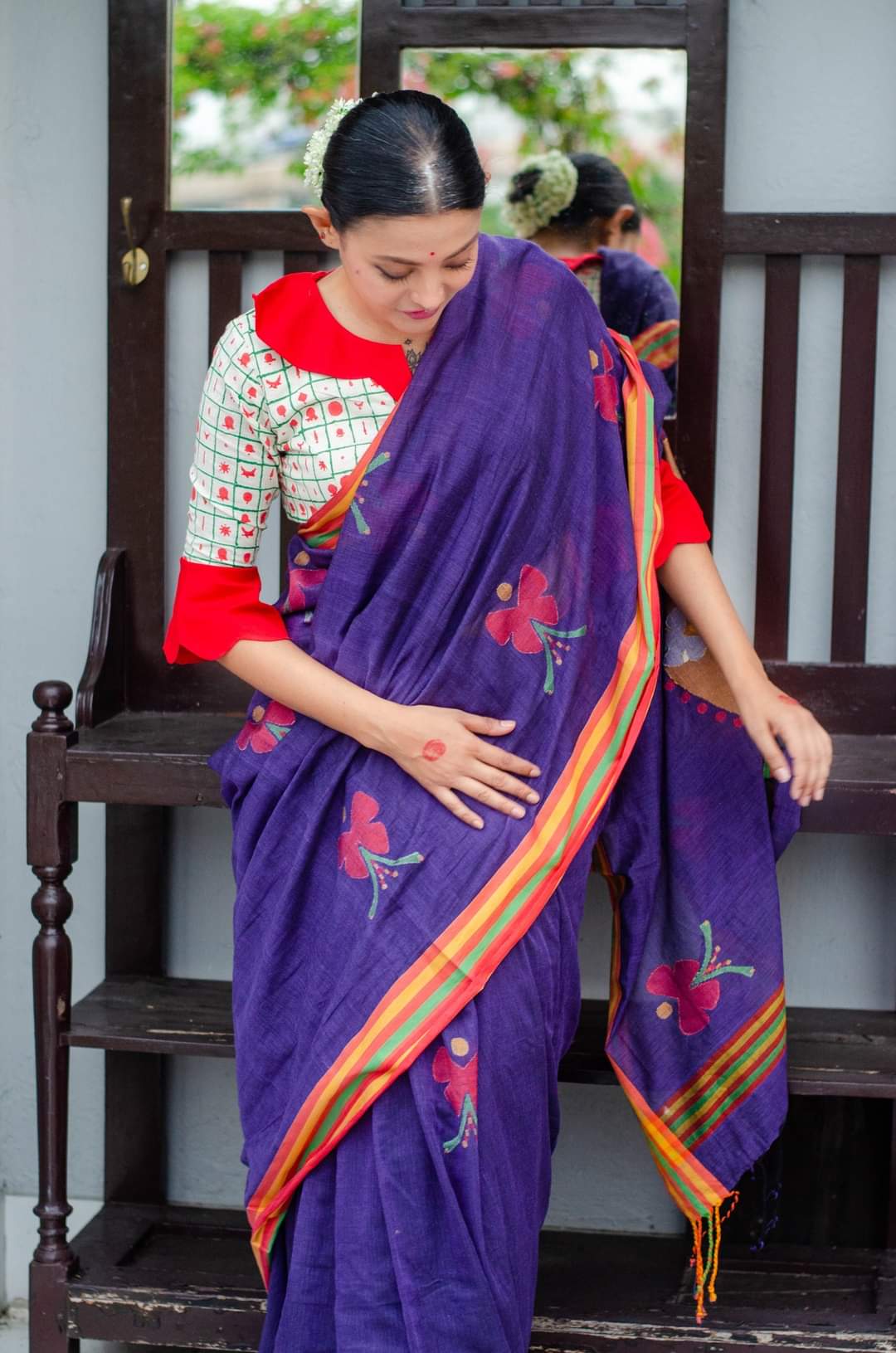 TATTVA HANDWOVEN JAMDANI SAREE 002