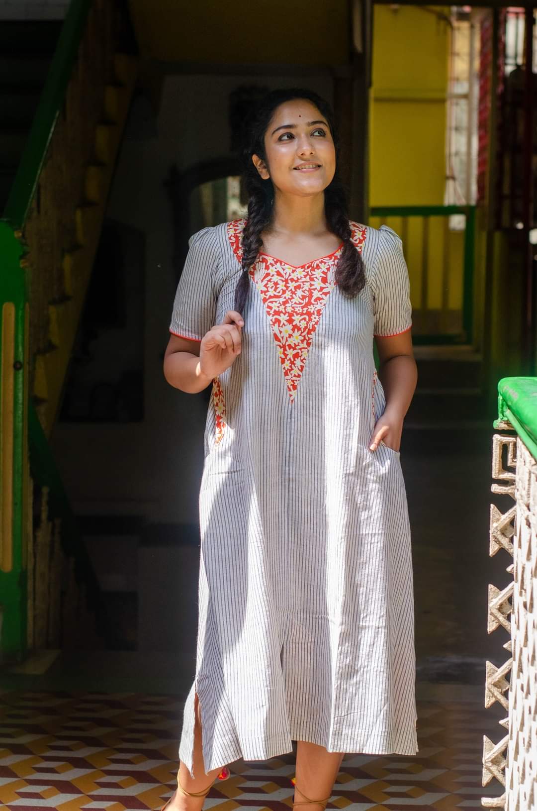 RAJANIGANDHA COTTON DRESS 001