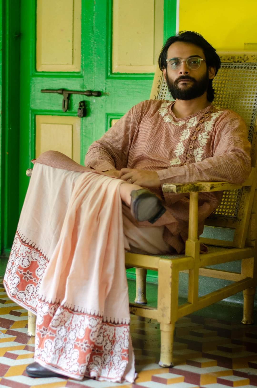 JHIRI PHOOL - HANDLOOM COTTON KURTA