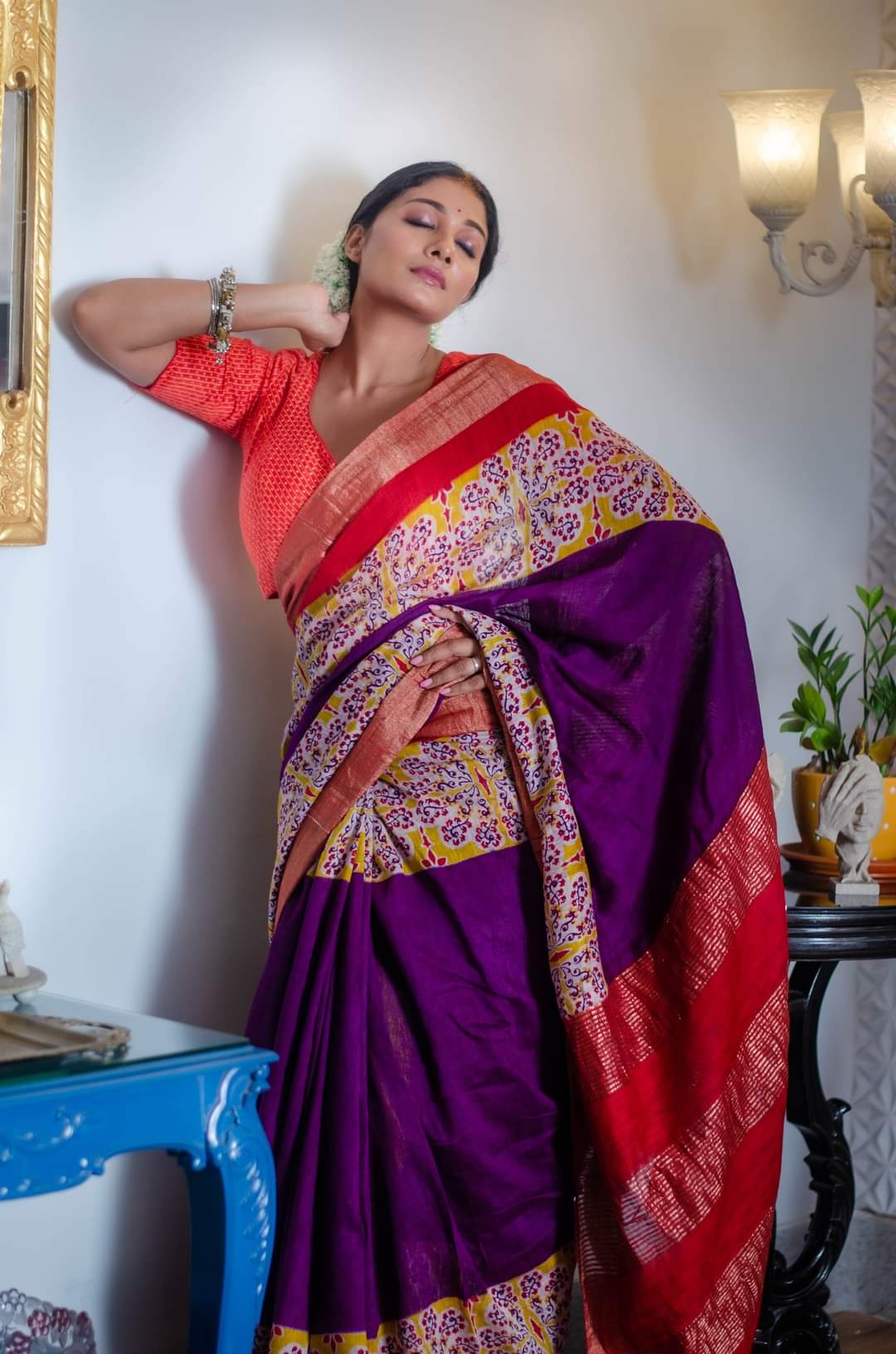 JHIRI PHOOL - ZARI TUSSAR SILK SAREE