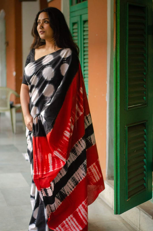 MODHUJAMINI - MALMAL COTTON SAREE