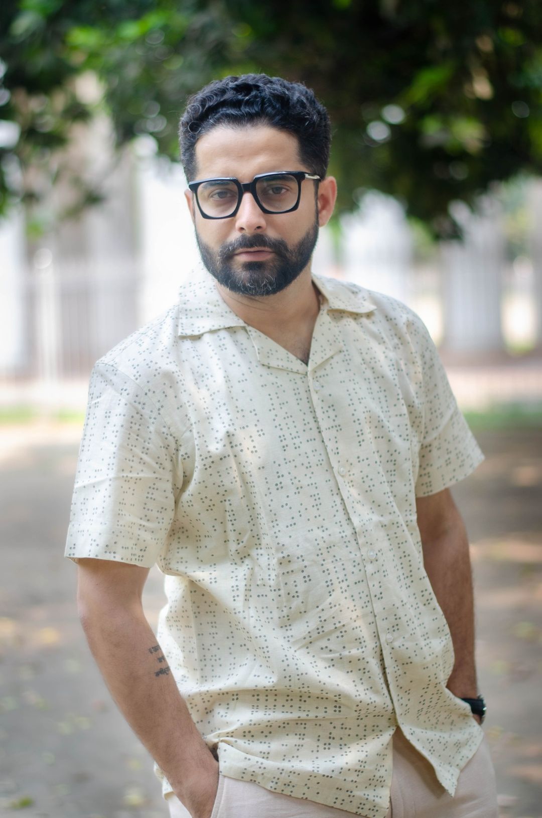 BRAILLE - HANDLOOM COTTON PRINTED SHIRT