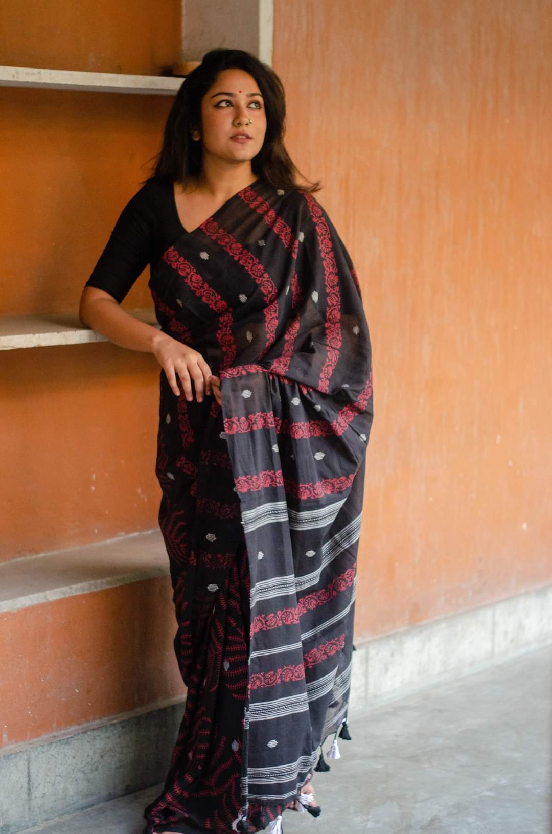 FERN - HANDLOOM HAND BLOCK PRINT COTOON SAREE