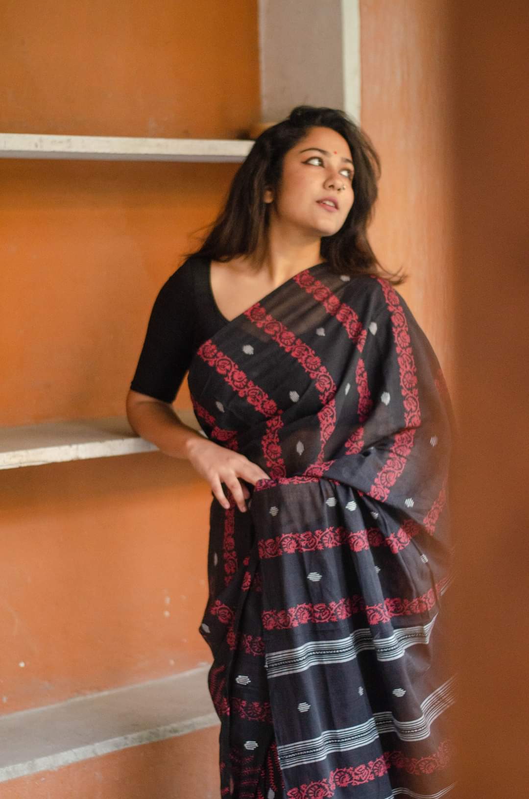 FERN - HANDLOOM HAND BLOCK PRINT COTOON SAREE