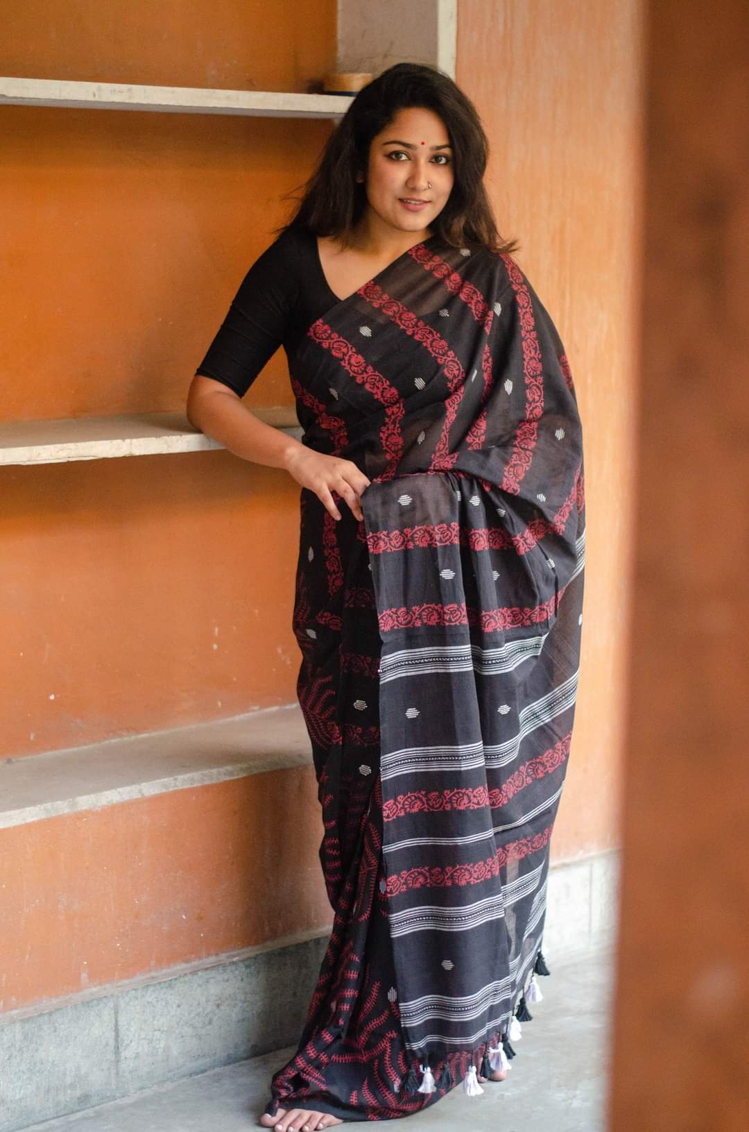 FERN - HANDLOOM HAND BLOCK PRINT COTOON SAREE