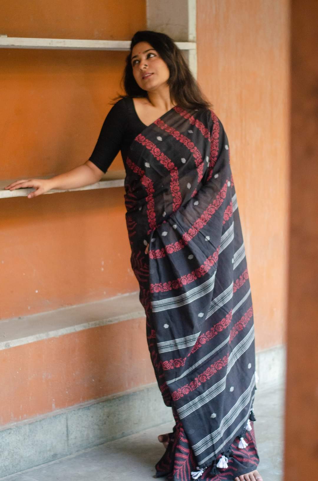 FERN - HANDLOOM HAND BLOCK PRINT COTOON SAREE