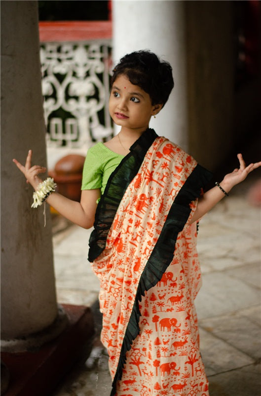 JUNGLE KIDS SAREE